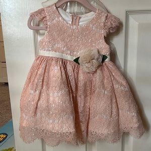 12 month birthday girl dress pink
